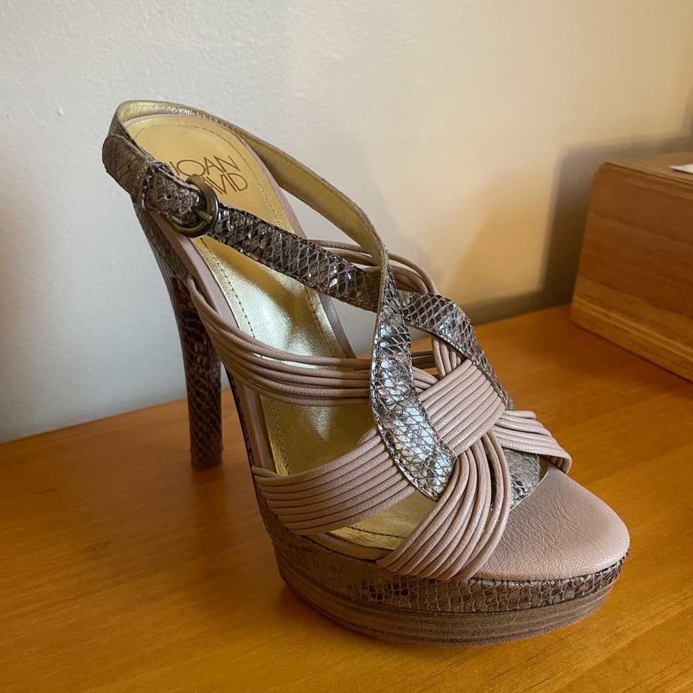 Circa Joan and David platform high heel sandal/shoe